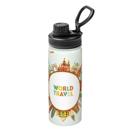 

Hirioo World Travel3 for 18oz Sports Insulated Kettle for Gym Hiking Camping Running Mountain Bike Outdoor Sports