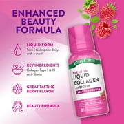 Liquid Collagen | 8 oz | Non-GMO, Gluten Free Supplement | Delicious Berry Flavor | by Natures Truth
