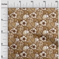 thumbnail image 2 of oneOone Cotton Cambric Brown Fabric Sports Basket & Football Fabric For Sewing Printed Craft Fabric By The Yard 42 Inch Wide, 2 of 4
