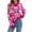 Pink, variant on Ugly Christmas Sweaters For Women Heart Print Fall Loose Crewneck Color Block Pullover Casual Long Sleeve Knit Cozy Sweaters