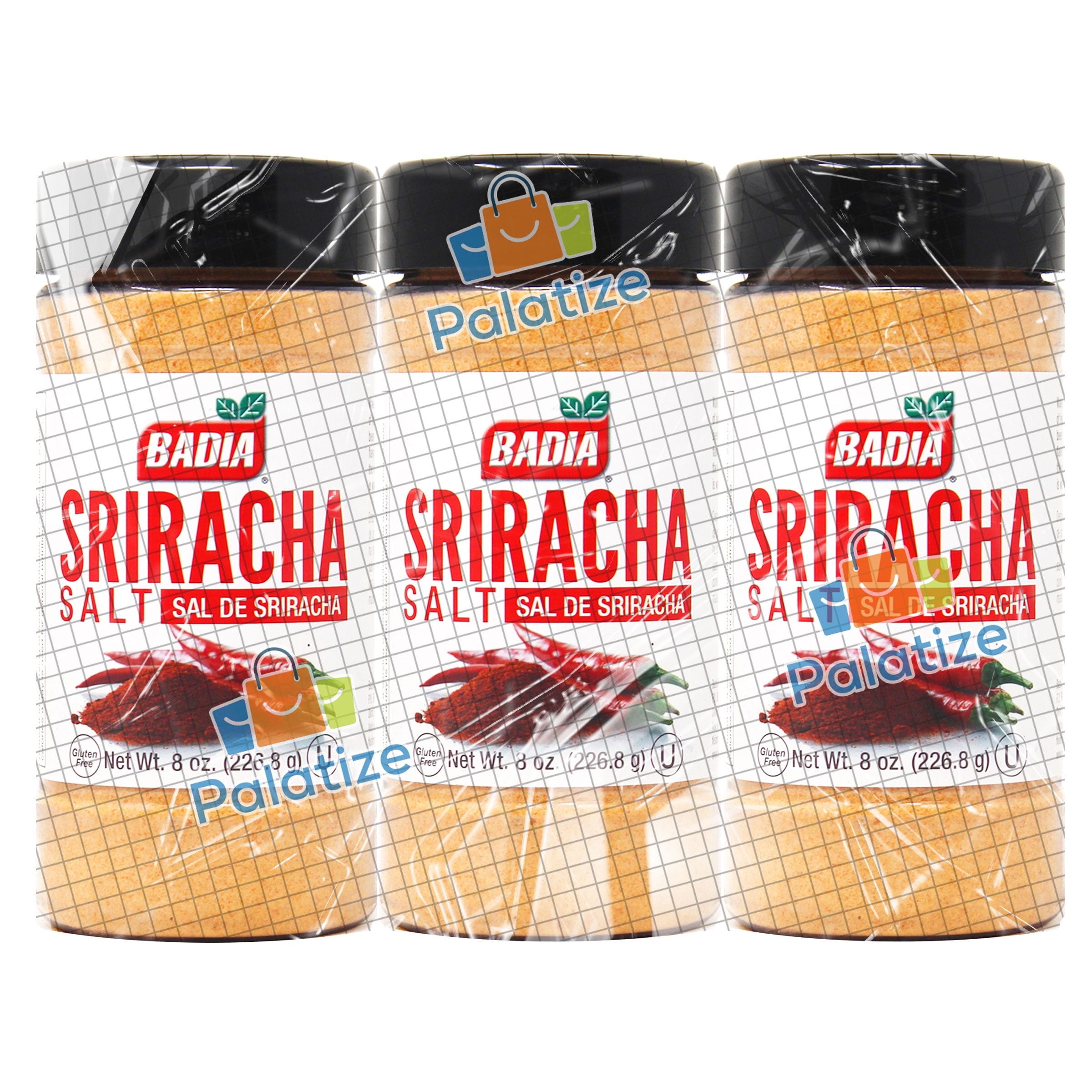Badia Sriracha Salt, 8 oz - Palatize Pack of 3