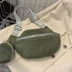 thumbnail image 5 of Bolso de pecho de ante Bolso bandolera informal y suave para mujer, bolso de ante en el pecho que combina con todos los conjuntos (verde), 5 of 8