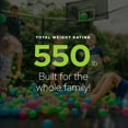 thumbnail image 4 of JumpFlex HERO 10' Round Trampoline with Safety Net Enclosure & Net Attachment, Black/Green, 4 of 4