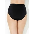 thumbnail image 2 of Swimsuits for All Women's Shirred High Waist Swim Brief, 2 of 2