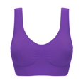 thumbnail image 3 of 3 Pack Women's Sports Bra Wirefree Padded Push Up Yoga Bras Seamless Comfortable Plus Size Bra S-6XL, 3 of 7