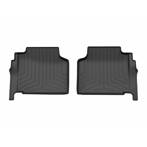 WeatherTech Custom Fit FloorLiners compatible with Cadillac Escalade ESV, Escalade, Escalade-V, Escalade-V ESV - 2nd Row, Black