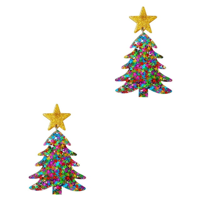 Pendientes colgantes de Navidad Strade Fareast Limited con dijes para regalo 7 cm x 4,3 cm