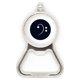 thumbnail image 1 of Musica Bass Clef negro blanco Acero inoxidable Metal cerveza tapa sacacorchos, 1 of 3