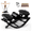 Black, variant on Rocking Steppers for Exercise at Home, 3D Motion Stair Stepper with Resistance Bands for Full Body Workout & Low-Impact Balance Board, 330 LBS Loading Capacity Exercise Equipment (Grey)