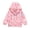 Pink, variant on Kids Baby Toddler Girls Cartoon Spring Fall Outerwear Windbreaker Zipper Hooded Jackets Coat 2-10T