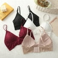 thumbnail image 4 of Saient Women's Summer Lace Triangle Cup Bra Tube Top Wire-Free Bra, 4 of 6