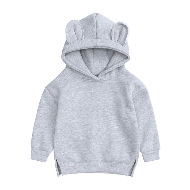 DPTALR Chandails à Capuche pour Enfants Printemps Oreilles d'Ours Garçons Filles Chandail Extérieur