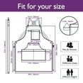 thumbnail image 5 of Stenffy 5Pack,Work Aprons,Canvas,Multiple Pockets, Aprons for Men Women, Size m to XXL, Purple, 5 of 6