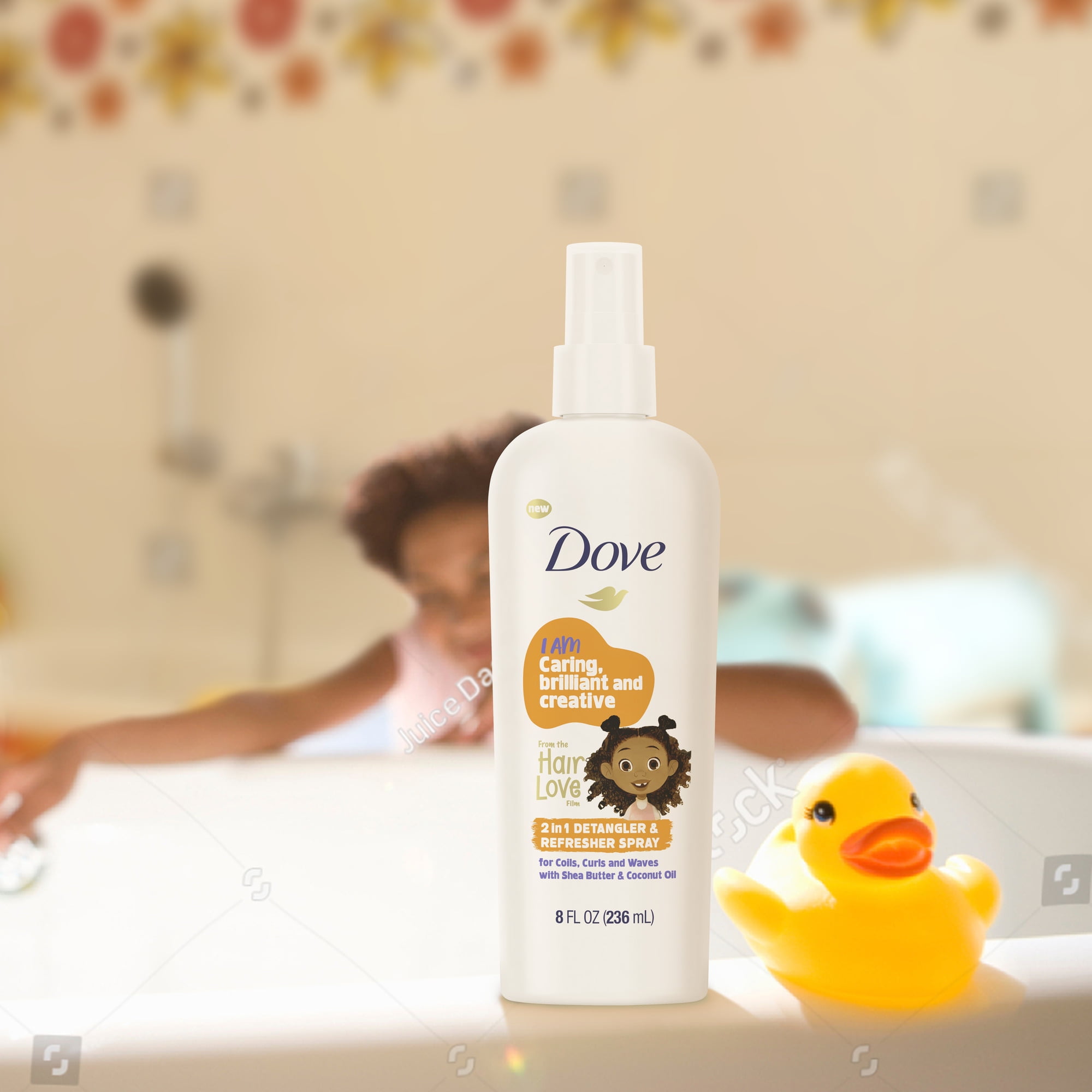 (6 pack) Dove 2-in-1 Detangler and Refresher Hairspray with Coconut and Shea Butter, 8 fl oz