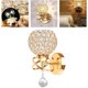 thumbnail image 4 of Crystal Wall Sconces Bedroom Wall Lamp Round Modern Bedside Wall Lights Dining Room Hallway Light Fixture E26 Socket (Bulb NOT included)/, 4 of 5