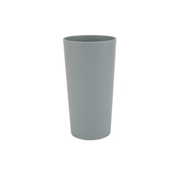 Mainstays - Light Gray Rounch Plastic Tumbler, 26-Ounce