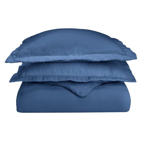 - Superior Flannel Quality Cotton Solid Duvet Cover Set