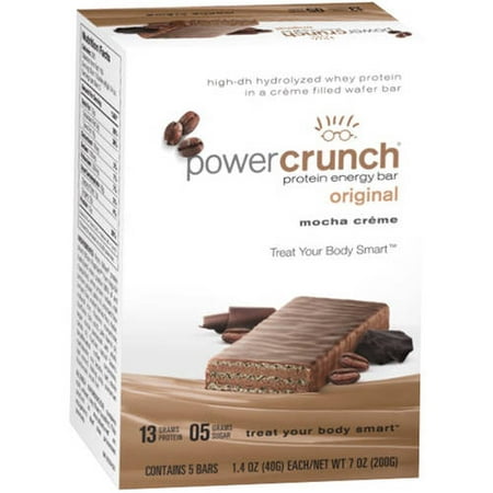 Power Crunch Crème Mocha Barres énergétiques d'origine de protéines, 1,4 oz, 5 count