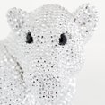thumbnail image 5 of DecMode Glam Polystone Silver Lying Leopard Sculpture, 13"W x 9"H, 5 of 9
