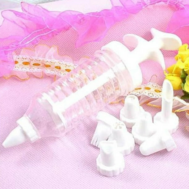 Maoww Fondant Cake Decoration Tools 8pcs Replacable Icing squeezer