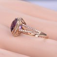 thumbnail image 2 of HeartsAndYou 1.8ct Natural Purple Amethyst Split Shank Engagement Ring 14k SOLID Rose Gold, 2 of 8