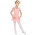 thumbnail image 3 of Arshiner Girls Ruffle Sleeve Ballet Dance Dress Tutu Skirted Leotard, 3 of 9
