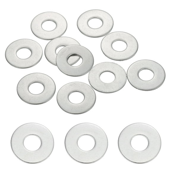 10 Pcs M8.4 304 Stainless Steel Flat Washers 8.4mm ID 22mm OD 1.2mm Thick, Silver