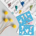 thumbnail image 2 of 2Styles Fairy Stencils Reusable Dream Little Fairies Angel Templates Acrylic Lapidary Cutting Leather Jewelry Template, 2 of 7