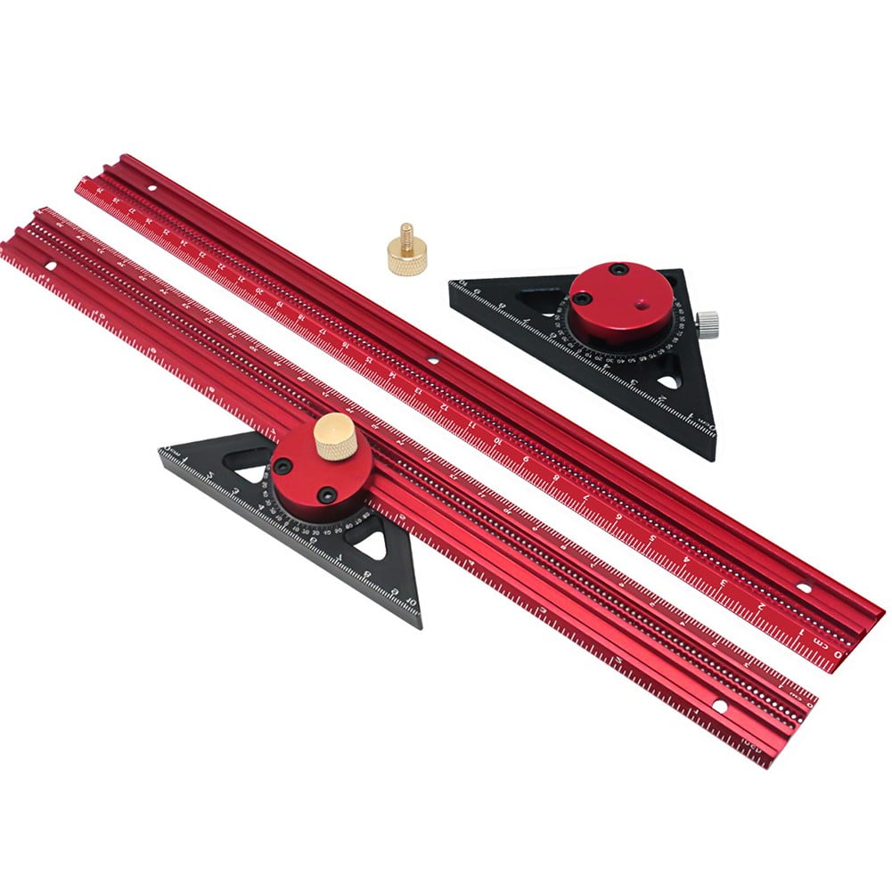 yaaqii Protractor Angle Ruler Adjustable Measuring ruler Gauge Angle Finder Marking