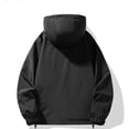 thumbnail image 5 of Men's Lightweight Hooded Rain Jacket Windbreaker, Water Resistant Wind Proof Half Zip Pullover Outdoor Hiking Coat with Zip Pockets, 5 of 6