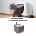 thumbnail image 4 of Large Capacity Top Entry Cat Litter Box, Enclosed Odor Control Plastic Covered Kitty Litter Box for Home, with Controlled Access, Kitten Litter Box, Scoop and Clean Brush Included, 4 of 7