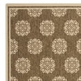thumbnail image 5 of SAFAVIEH Beach House Regent Geometric Indoor/Outdoor Area Rug, Beige/Cream, 6'7" x 6'7" Square - Traditional Design, Beige & Cream, Weather Resistant, Non-Shedding & Easy Cleaning, Ideal for Patio, E, 5 of 7