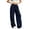 Dark Blue(Womens Sweatpants), variant on TRUNZI Sweatpants for Women Wide Leg Baggy Stretchy High Waist Tummy Control Drawstring Casual Joggers with Side Flap Pockets,Gray,Size L