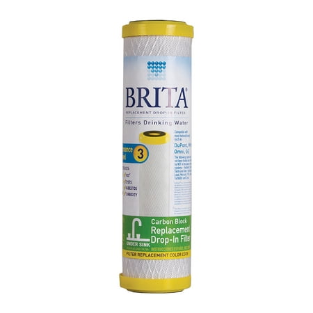 Brita Drinking Water Carbon Block Cartridge (CTO, Cysts, VOCs, Lead) - (Best Cartridge For Pro Ject Debut Carbon)