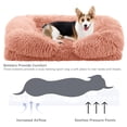 thumbnail image 5 of Nisrada Fluffy Plush Orthopedic foam Dog Bed & Cat Bed - Anti-Slip Pet Bed Crate Pad - Machine Washable Kennel Nest, Cozy Sleeping Mat for Medium Dogs, 5 of 7