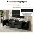 thumbnail image 5 of Euroco 70.8'' Modern TV Stand for TVs up to 75 Inches, Entertainment Center with Storage Cabinets, 4 Drawers and a Metal Center Leg, Minimalist Modern Media TV Console Table, 5 of 9