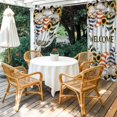 thumbnail image 3 of Dwarf Sunflower Outdoor Curtains for Patio, Bee Retro Waterproof Outside Curtains Privacy Blackout Curtain for Porch Pergola Cabana, 2 Panel 54W x 95L Inch, 3 of 9