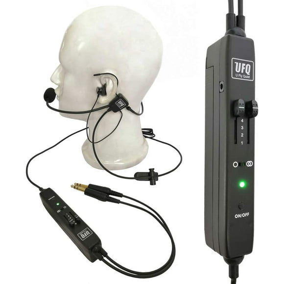 UFQ ANR L2 Hi-Lite in Ear Aviation Headset-Compare to XXXX Proxxxxxt BUT Super Light only 175g Clear Communication Great Sound Quality for Music with MP3 Input