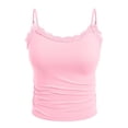 thumbnail image 4 of Ccpelsie Womens Tank Tops Seamless V-Neck Tank Tops Camisole for Summer Daily Wear(Pink,XL), 4 of 6