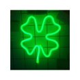 thumbnail image 4 of 1pc Clover Shaped Led Neon Light, Suitable For Wall, Bedroom, Party, Bar Decoration, Christmas And Halloween Supplies (Batteries Not Included), 4 of 5