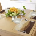 thumbnail image 4 of Ambesonne Tan Place Mats Set of 4, Abstract Sunrise Mountains, Standard Size, Sand Brown Pale Brown, 4 of 6