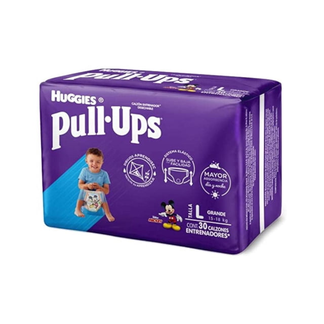 Pack de 4 Calzón Entrenador Pull Ups Niño Grande 30 piezas Pull Ups Grande