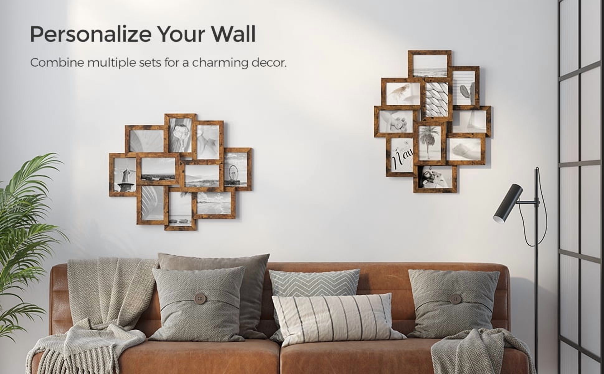 Collage Picture Frames, 4x6 Picture Frames Collage for Wall Decor, 10 Pack Photo Collage Frame for Gallery, Multi Family Picture Frame Set