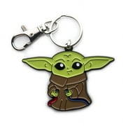 Star Wars: The Mandalorian Grogu with Wires Enamel Pendant Keychain