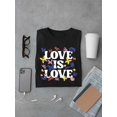 thumbnail image 3 of Love Is Love Lgbtq Pride Tee T-shirt Men's, 3 of 4
