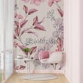 thumbnail image 3 of Pink Boho Flowers Wallpaper , Fall Leaves Pastel Colors Wallpaper, 3 of 5