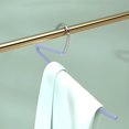 thumbnail image 5 of JilgTeok 1 Packs Hanging Trouser Rack for Home Use Non Marking Non Slip Trouser Rack Plastic Hanger for Pants Scarf Organizer Closet Space Saving Multifunctional Gadgets, 5 of 7