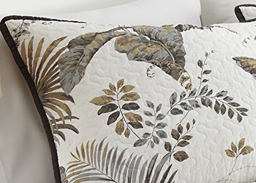 Queen Chezmoi Collection Tahiti 3-piece Vintage Washed 100/% Cotton Quilt Set