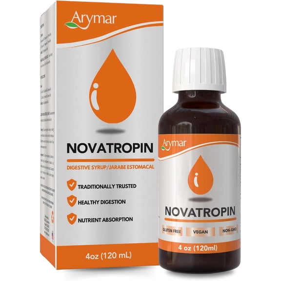 Arymar Novatropin Syrup, 4 fl oz – Herbal Digestive Support