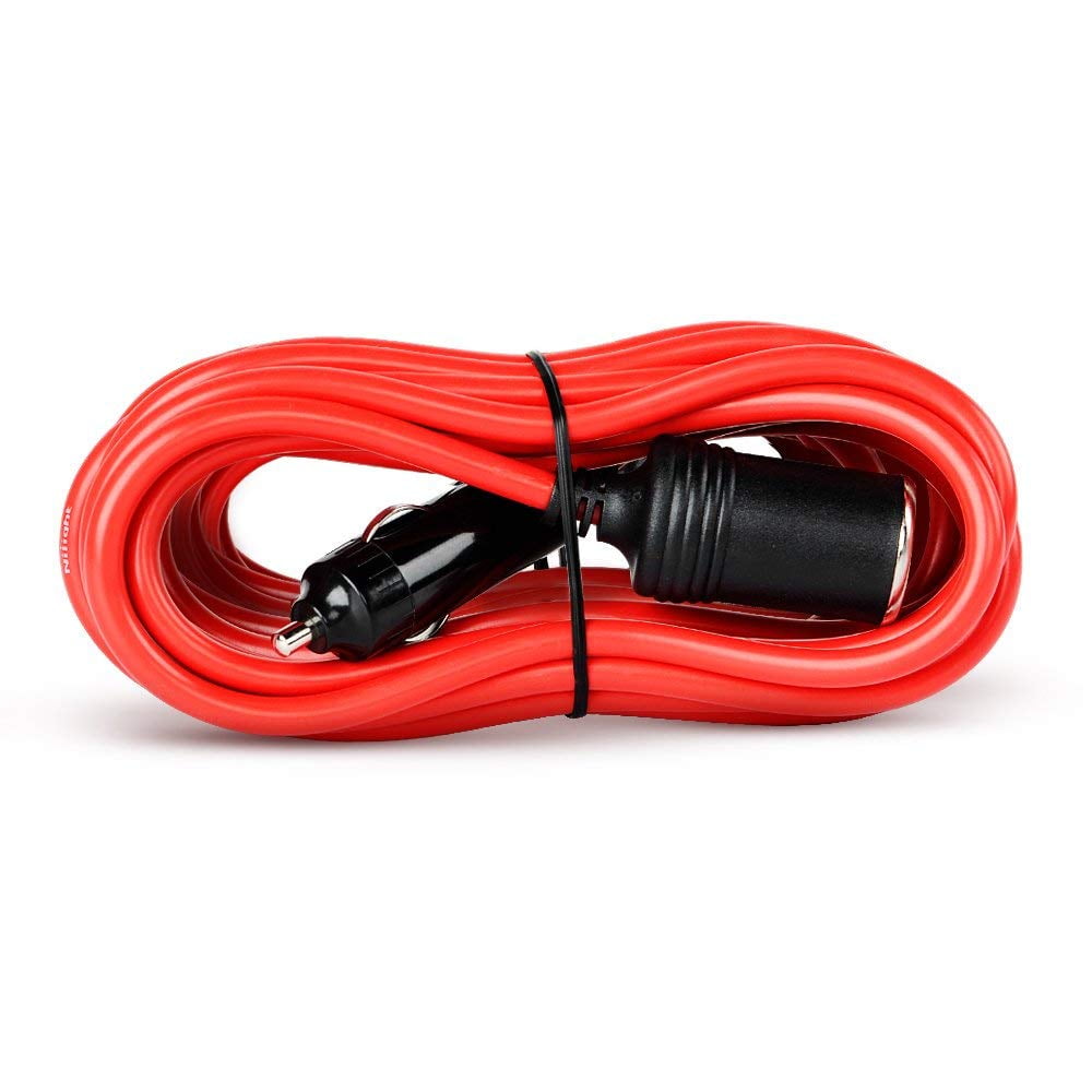Nilight 14 ft Car Cigarette Lighter Socket Extension Cord Cable Heavey Duty 12V/24V Walmart